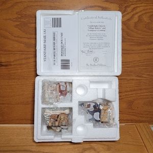 3 M.I. Hummel Ornaments Bavarian Village Porcelain Collection Bradford Editions